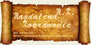 Magdalena Kopranović vizit kartica
